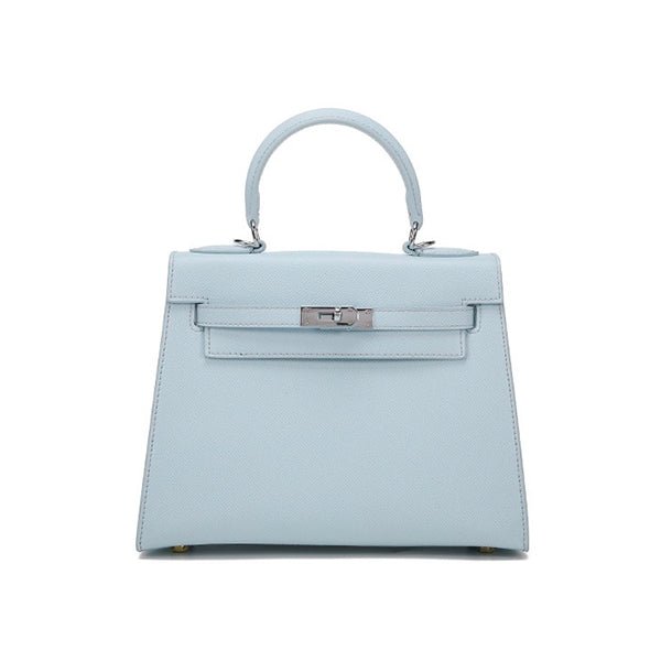 Sac à Main Cuir Femme Bleu Azur - Instant Signature - Instant Cuir