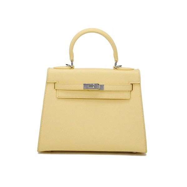 Sac à Main Cuir Femme Jaune Lys - Instant Signature - Instant Cuir