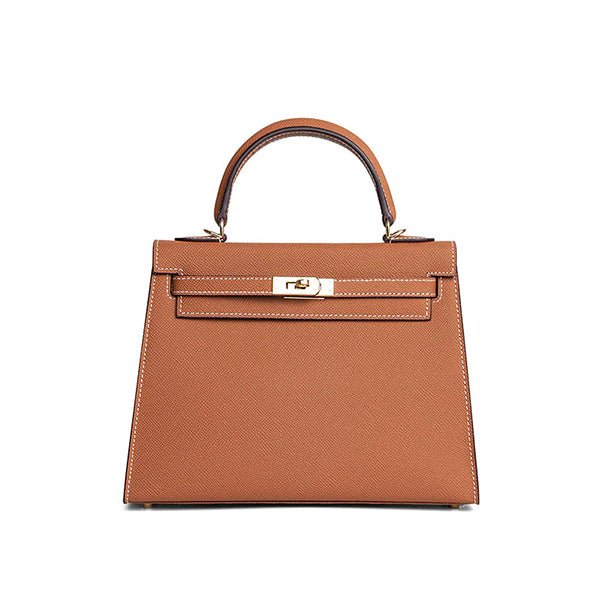 Sac à Main Cuir Femme Marron Caramel - Instant Signature - Instant Cuir